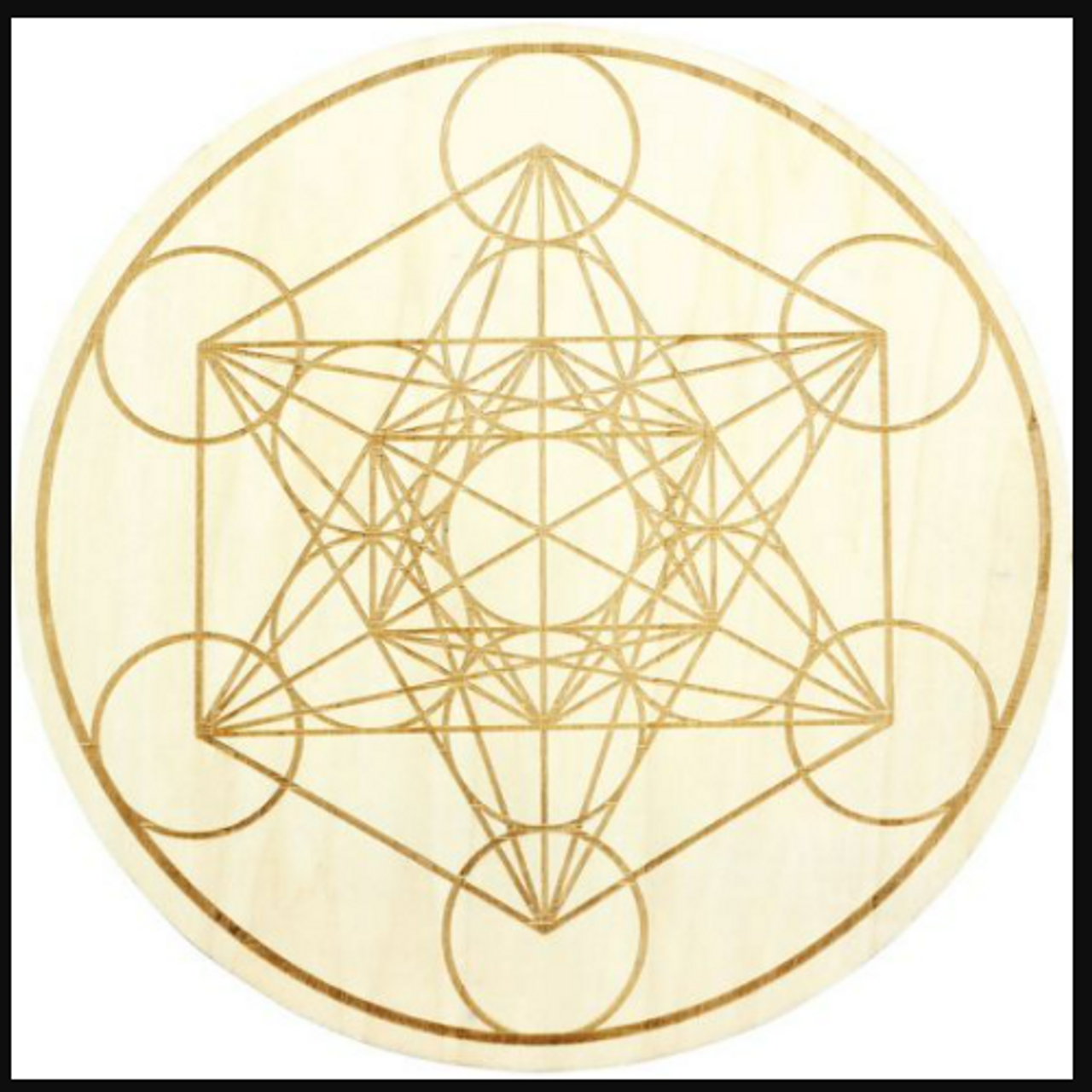 Crystal Grid Wood 12" Circle by Kheops