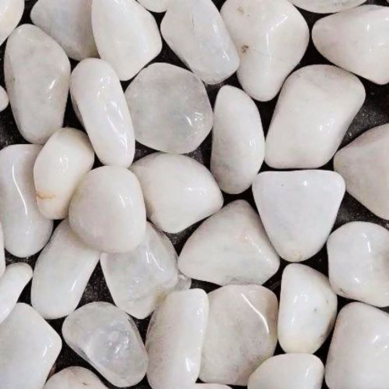 Quartz Snow aka Milky Tumbled Stone 1"