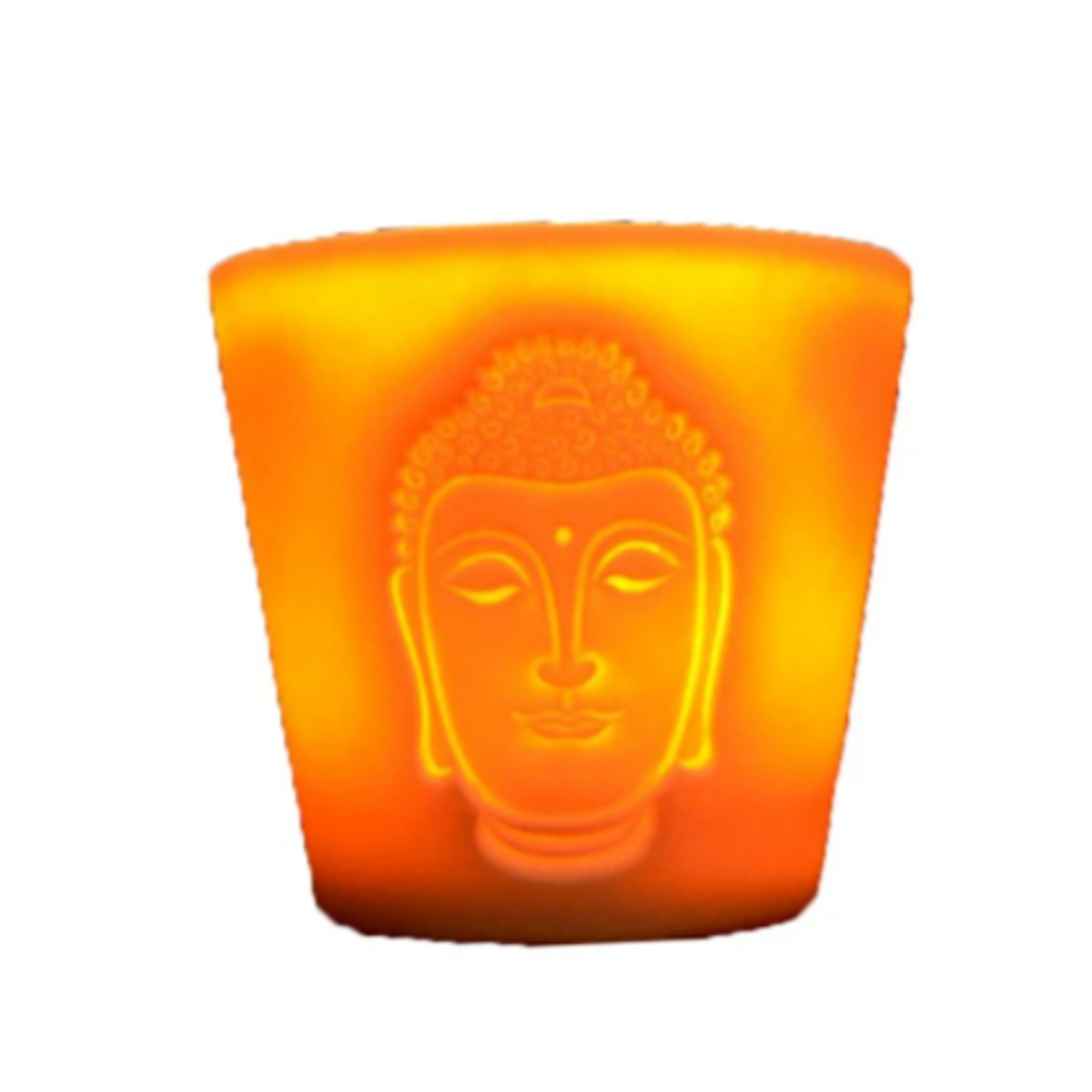 Candle Holder Votive Buddha Shadow Ceramic