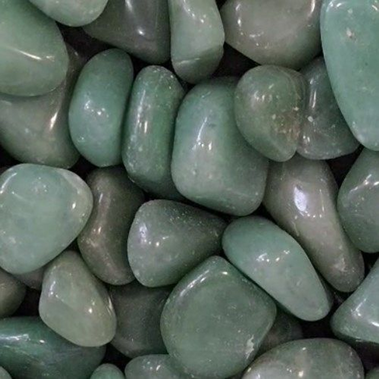 Aventurine Green Tumbled Stone 1"