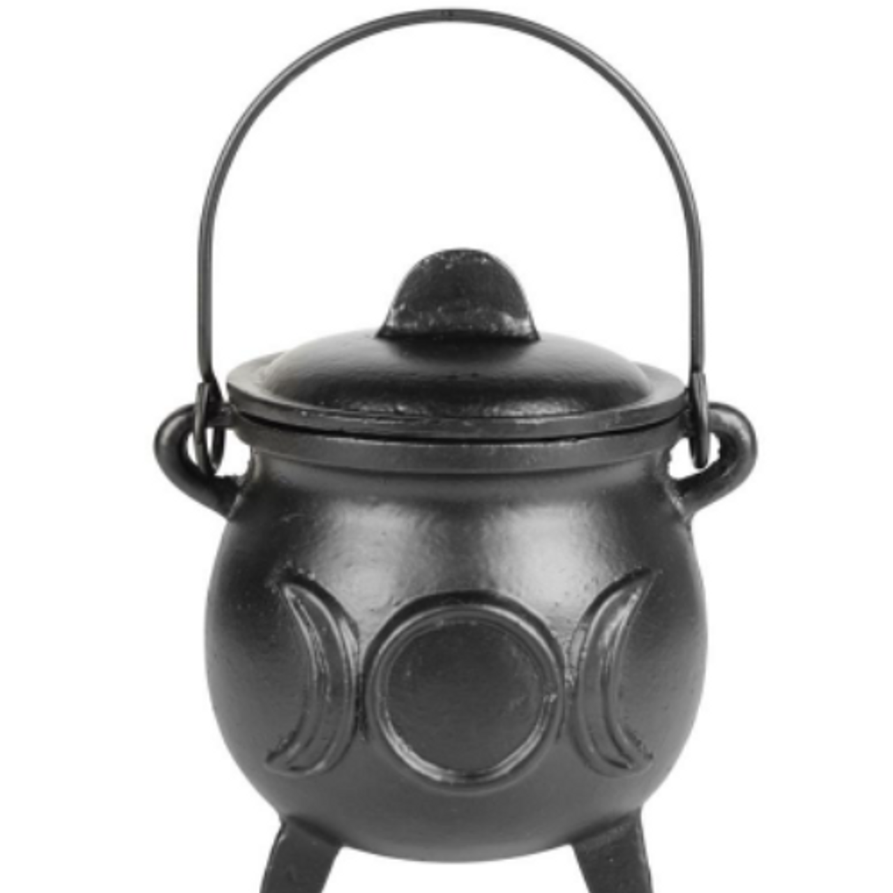 Cauldron Triple Moon w/ Lid Cast Iron Large