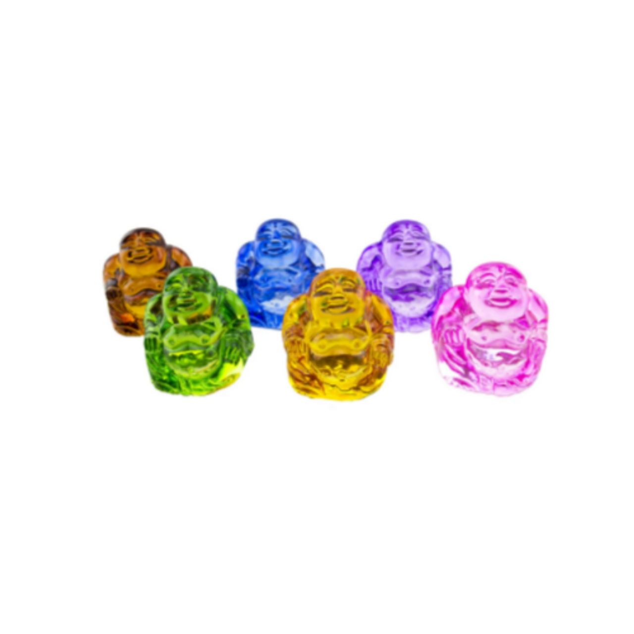 Buddha Crystal Glass 2.5" Asst Colors