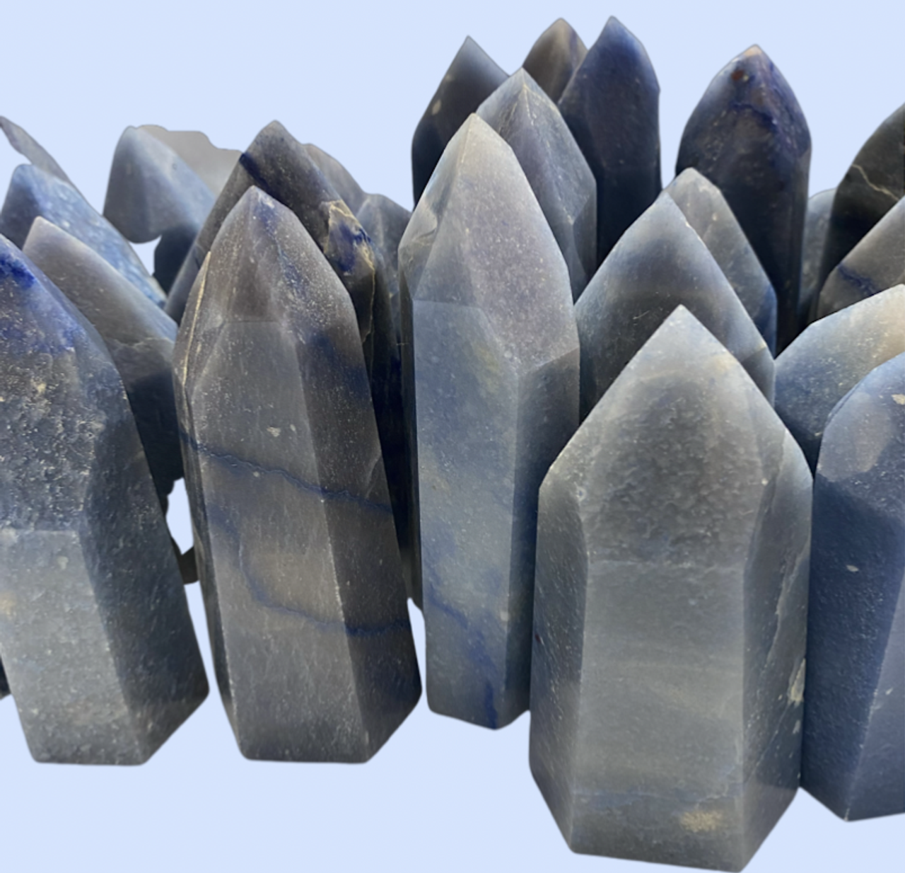 Dumortierite Standing Points 6 sided 3-5"