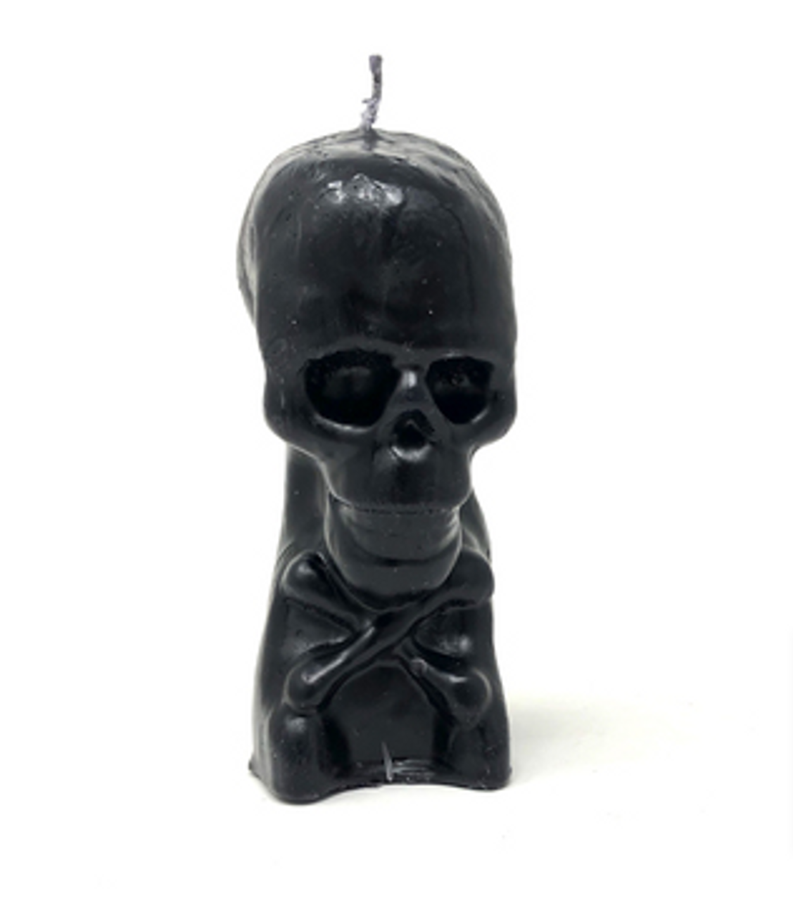 Skull Candle on Cross Bones 5.25"