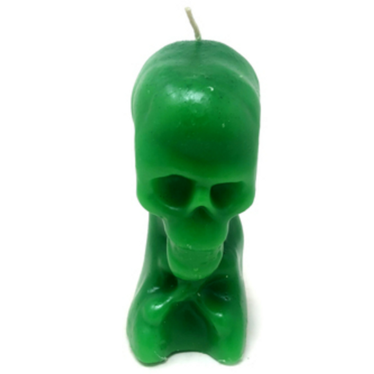 Skull Candle on Cross Bones 5.25"