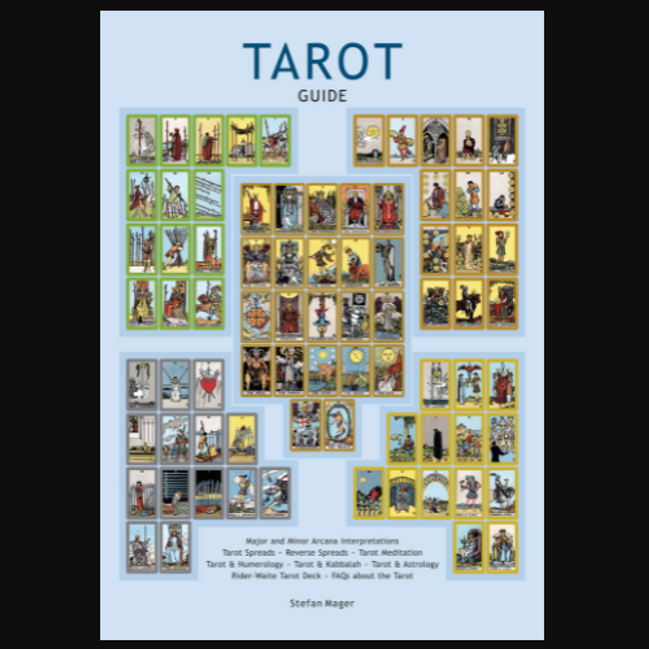 Tarot Guide Laminated Tri-Fold Chart