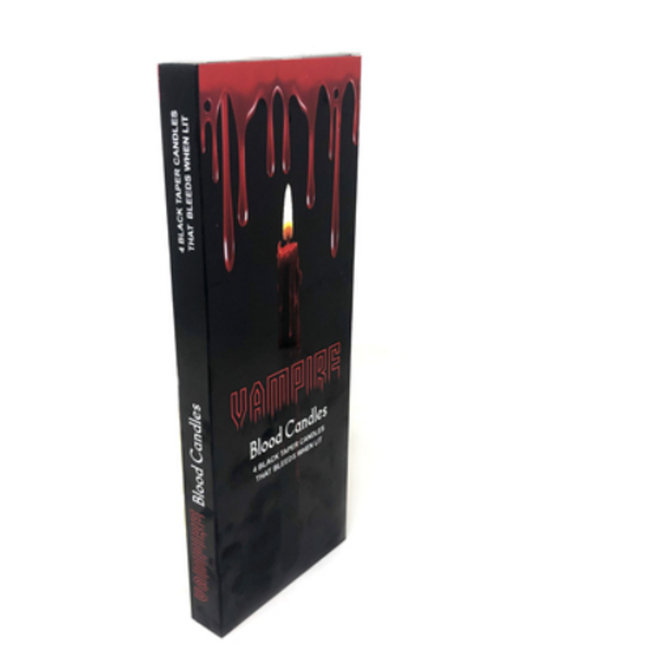 Bleeding Taper Candle Black 10" Box of Four