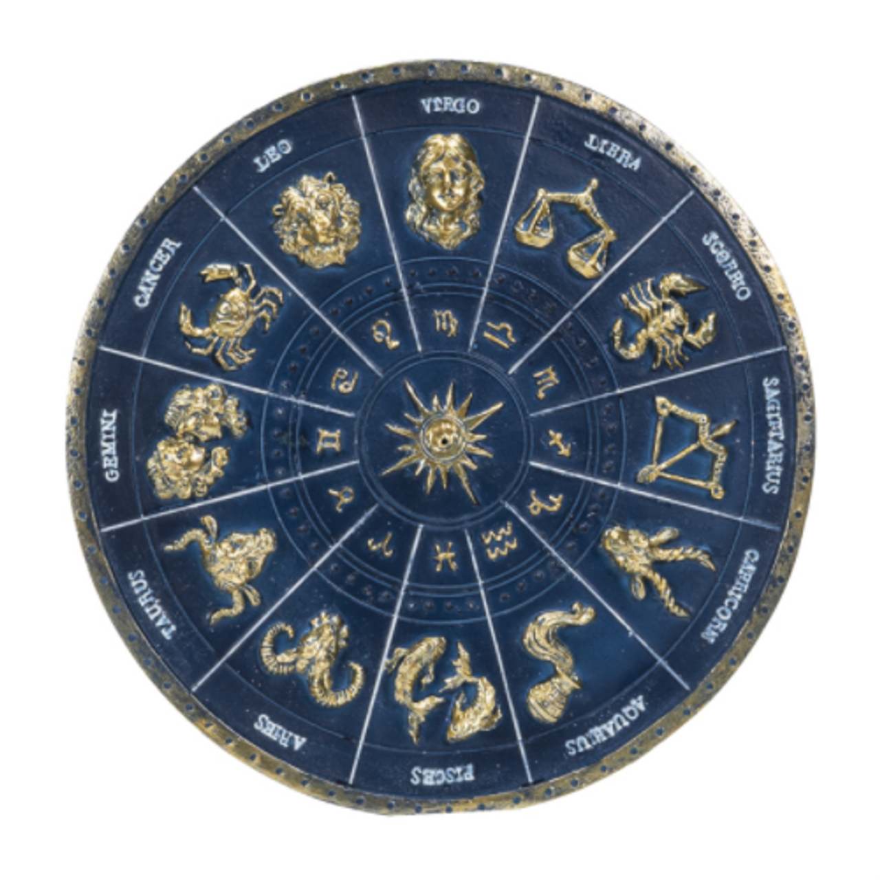 Incense Burner Zodiac Star Sign Circle