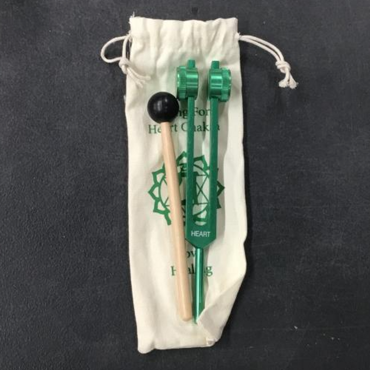 Tuning Fork Heart Chakra Green