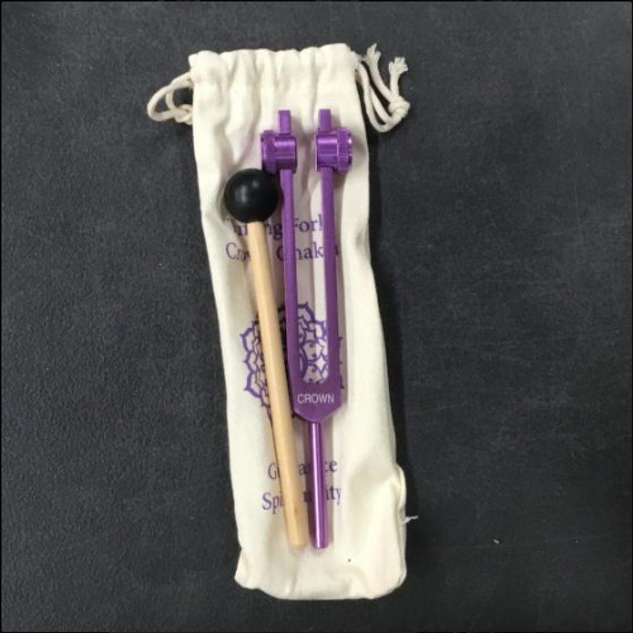 Tuning Fork Crown Chakra Purple