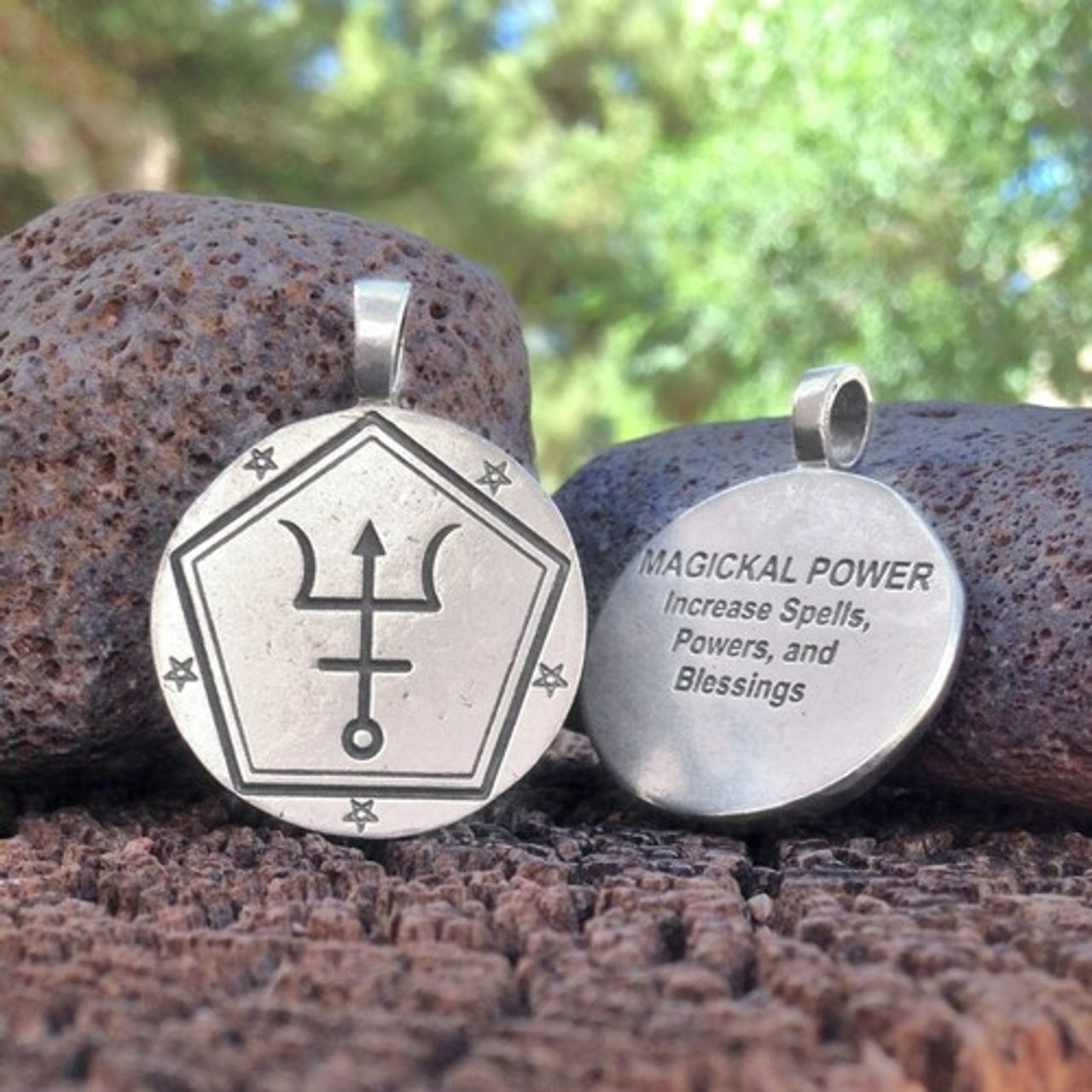 Spell Charm Pewter Pendants by Chris Penczak