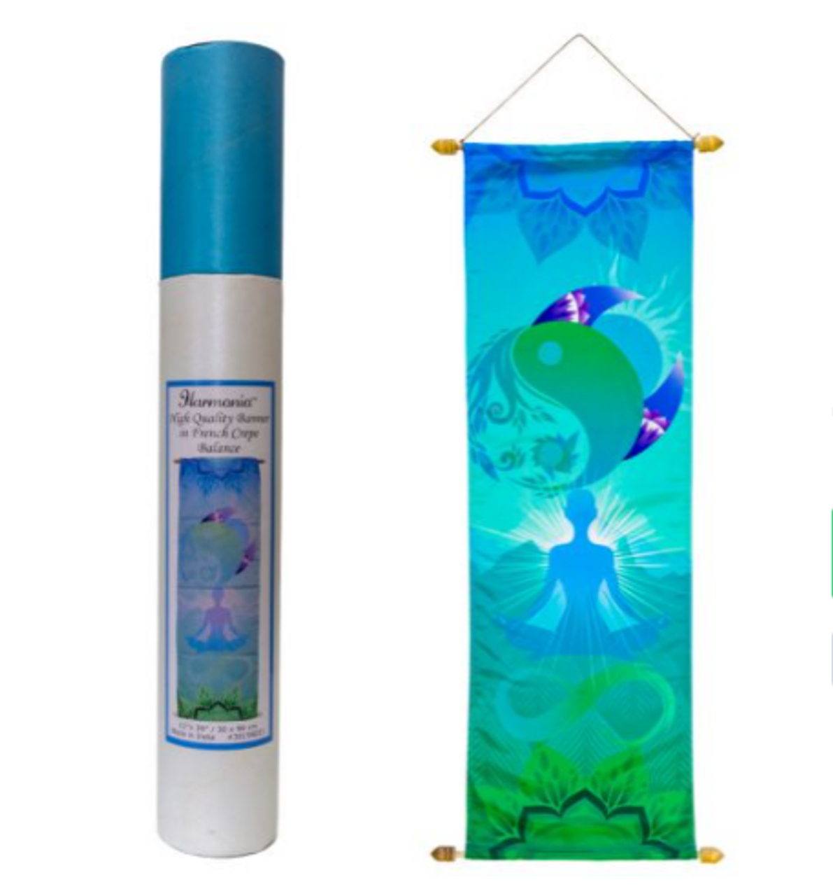 Banner Balance Harmonia Yoga Pose 12" x 39"