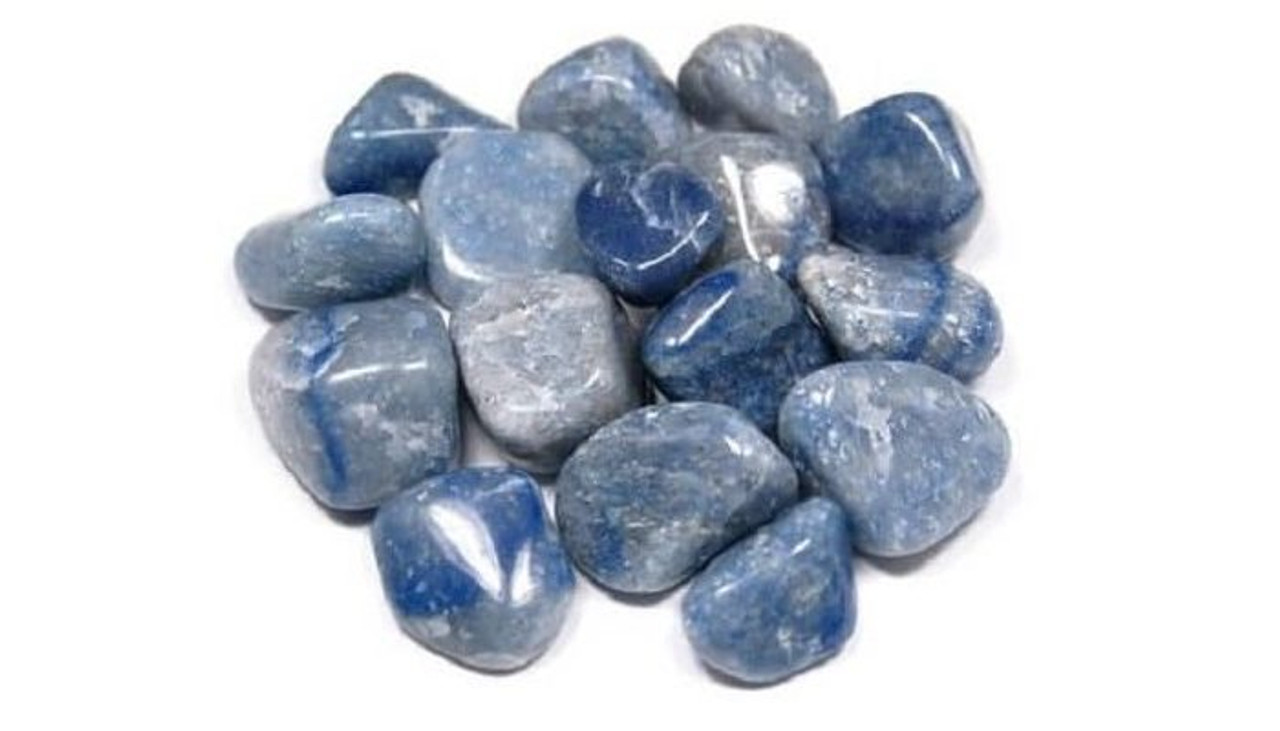 Quartz Blue Tumbled Stone 1"