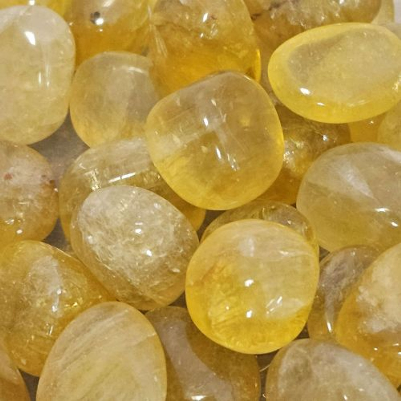 Fluorite Yellow Tumbled Stone