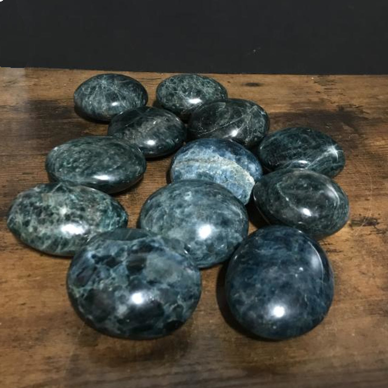 Apatite Green Palm Stone Multiple Sizes