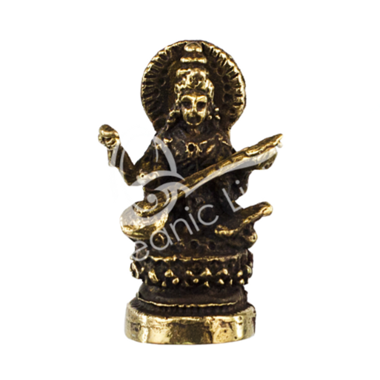 Mini Brass Hindu Deity God Goddess Statue Figurine 1.5"