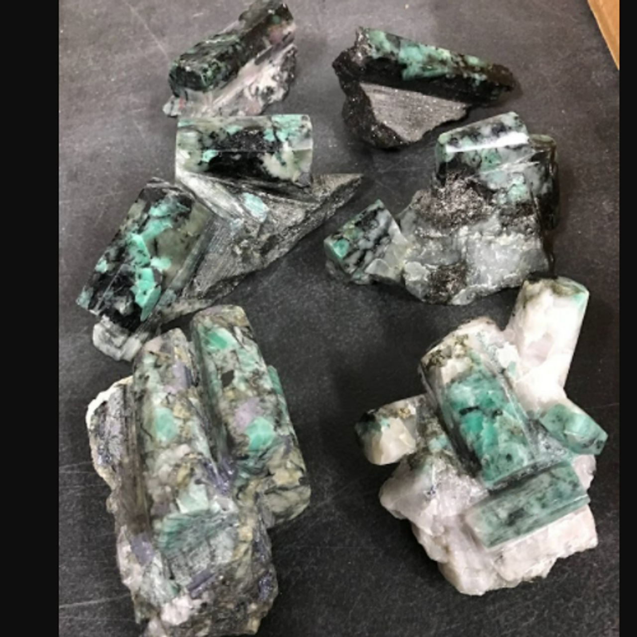 Emerald w/ Molybdenite Specimen Assorted