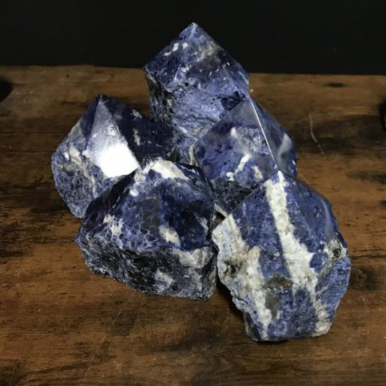 Sodalite Tower w/ Rough Sides - by weight