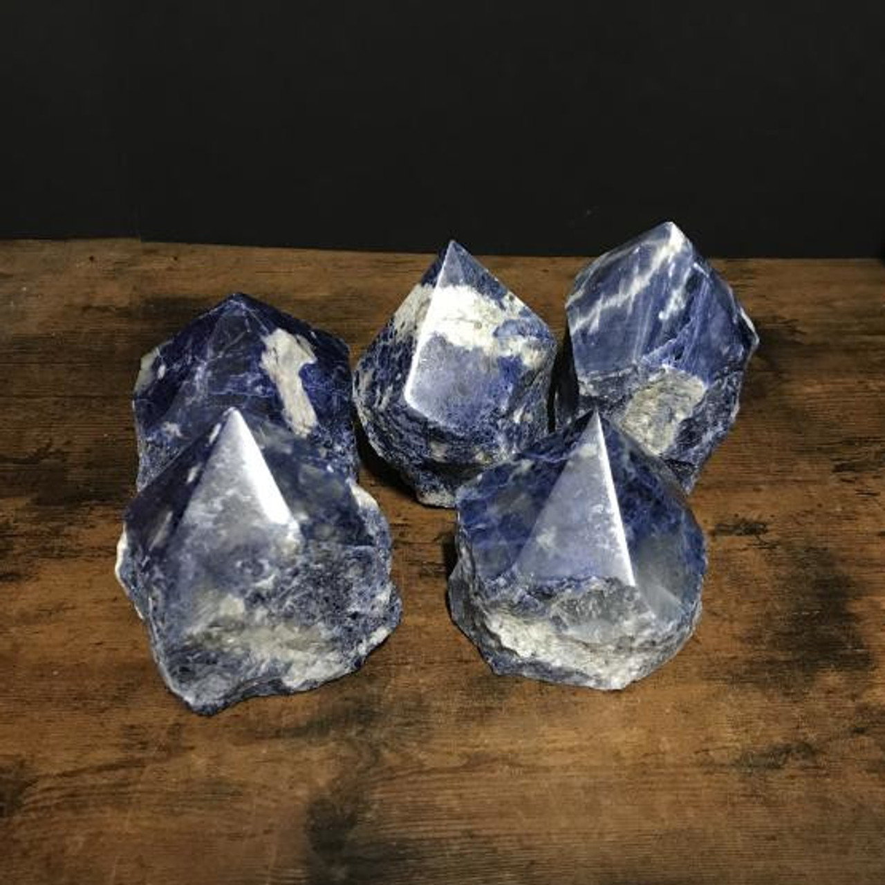 Sodalite Tower w/ Rough Sides - by weight