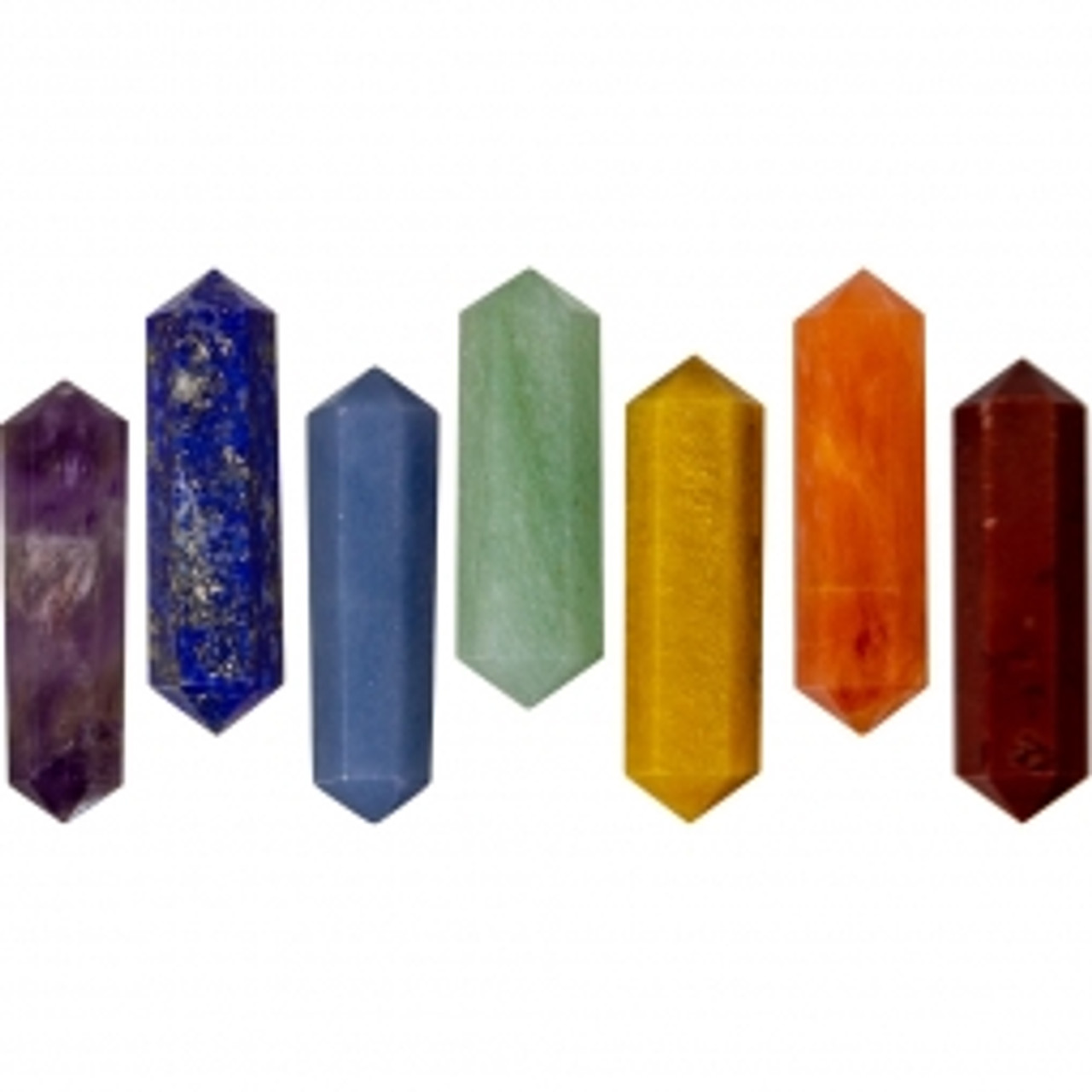 Chakra Double Terminated Point set 1"