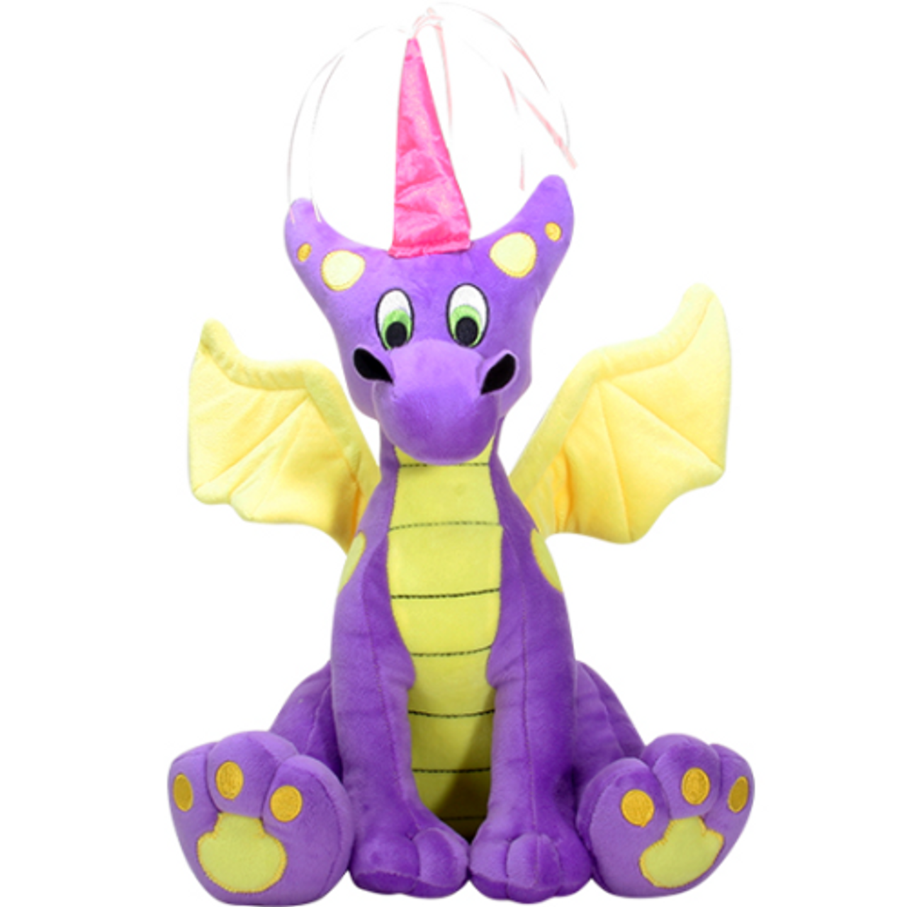 Dragon Plush Purple Yellow Princess