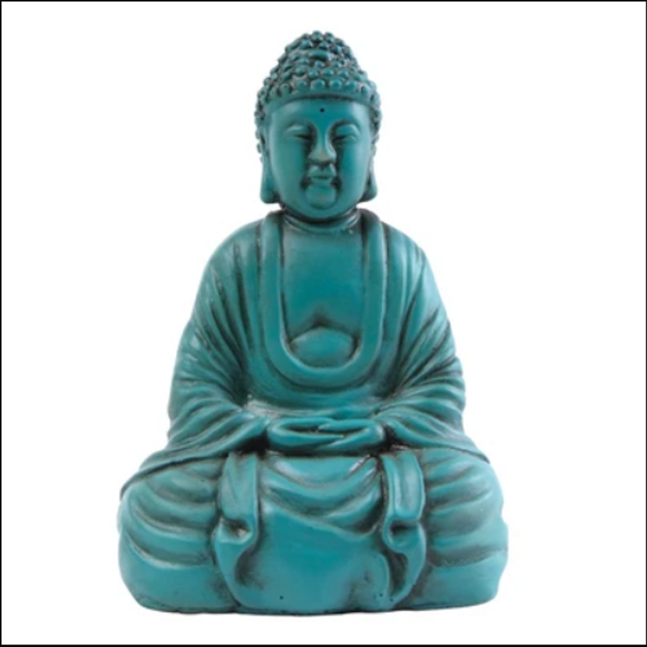 Buddha Resin Turquoise 4"