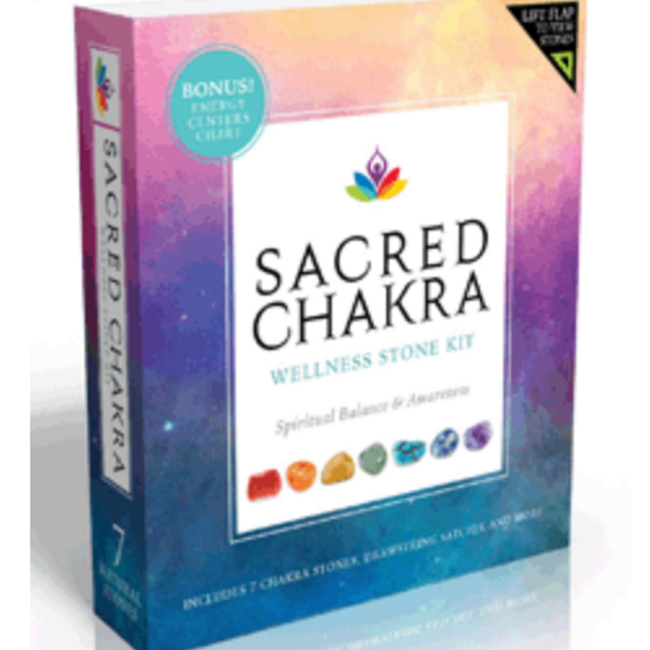 Chakra Sacred Wellness Stone Kit w/ Pouch and Chart