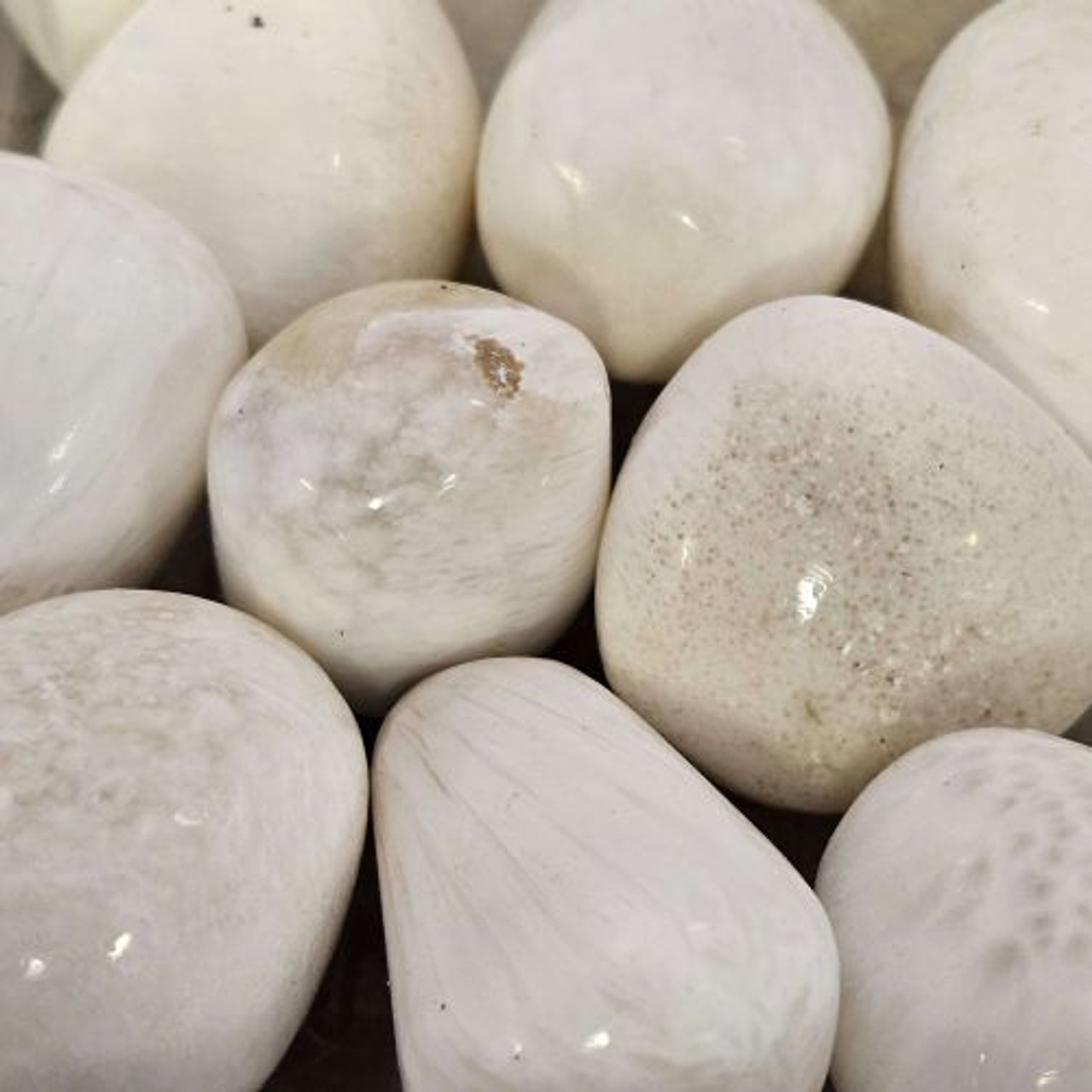 Scolecite Tumbled Stone 1" Hand-Polished