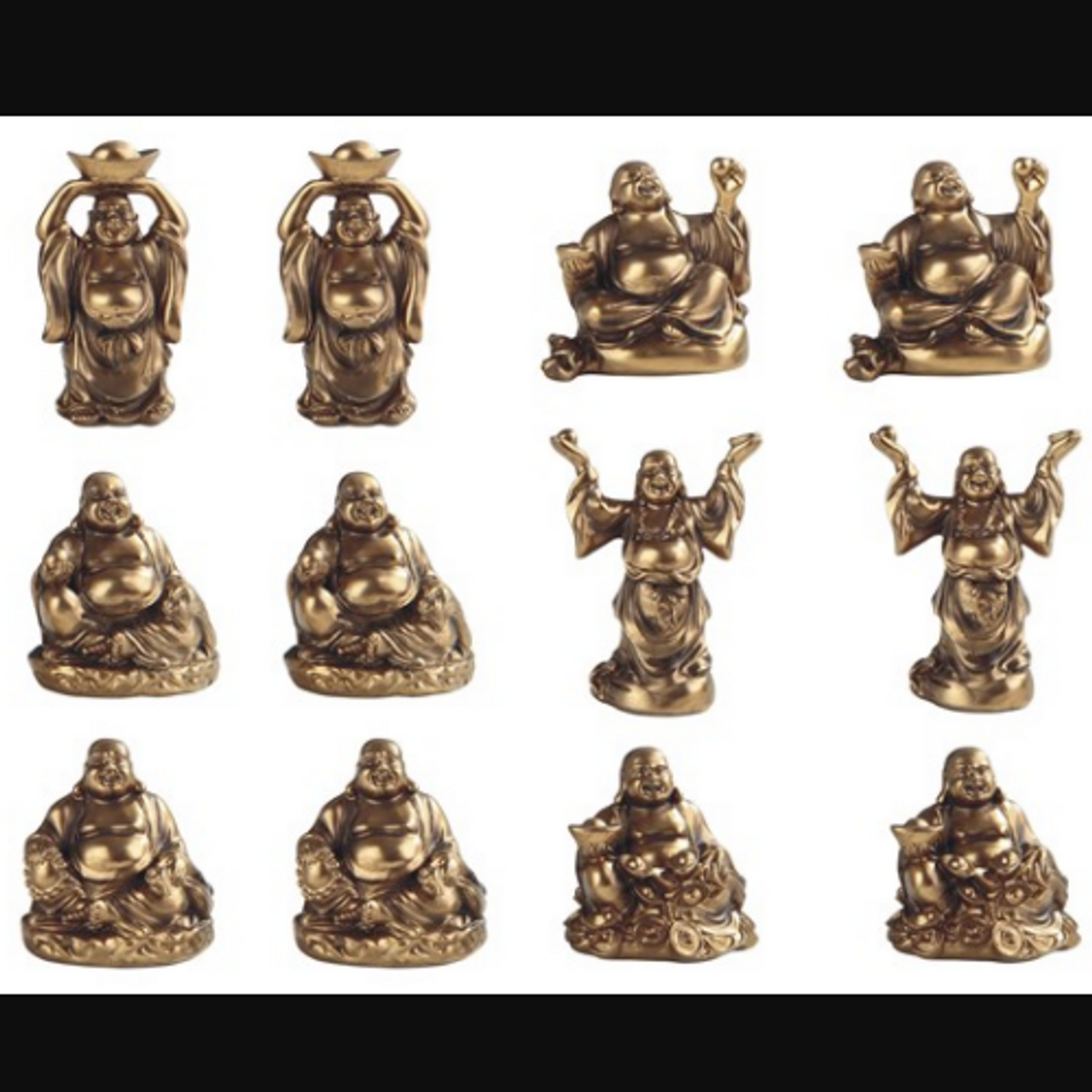Buddha Maitreya Bronze Minis 2"