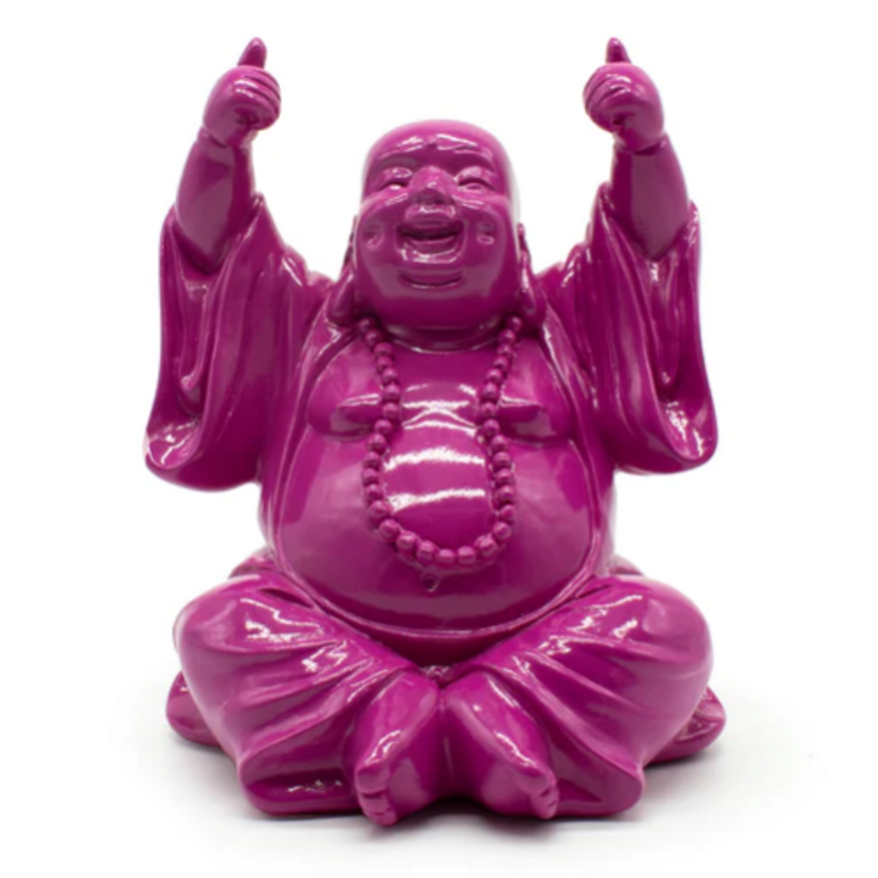 Buddha w/ Thumbs Up - Purple Resin