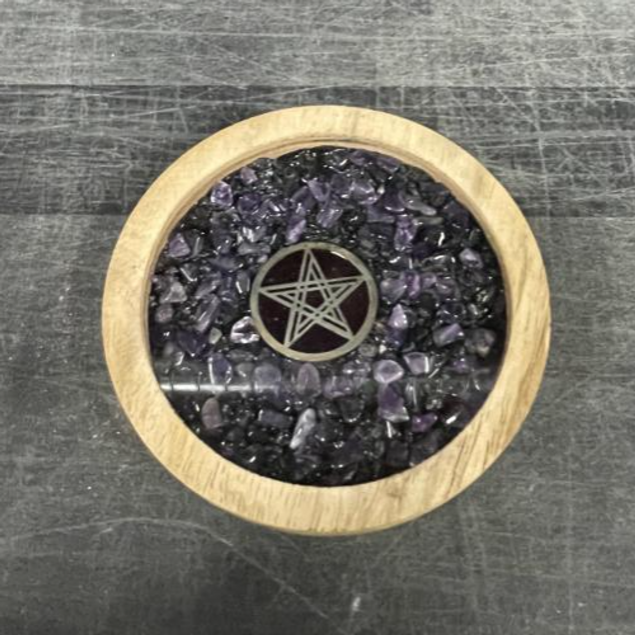 Gemstone Coaster or Altar Tile w/ Symbol - Select