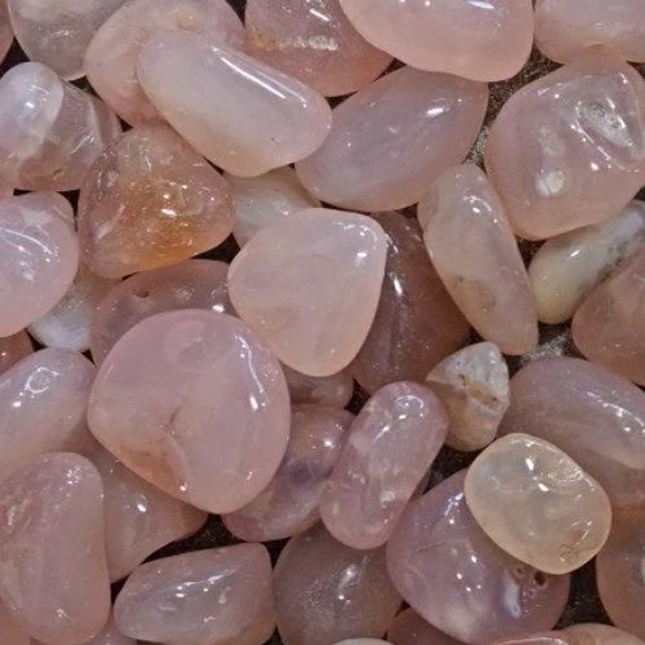 Chalcedony Pink Tumbled Stone 1.5"