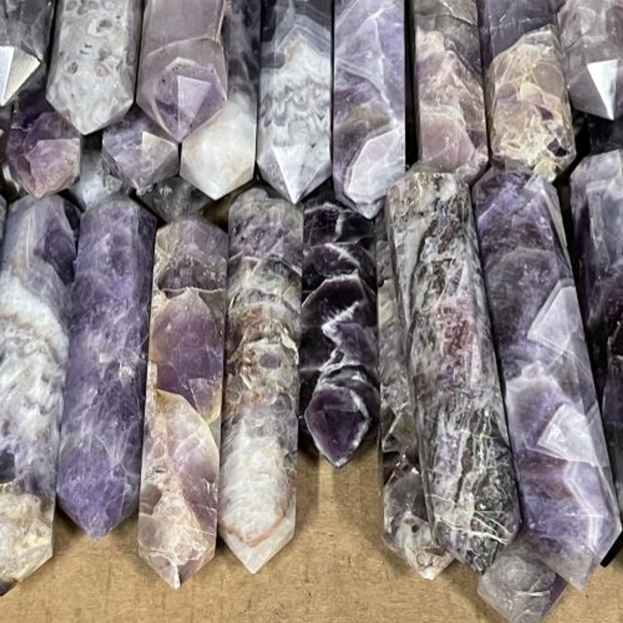 Amethyst Chevron Point Double Terminated 3" - 4.5"