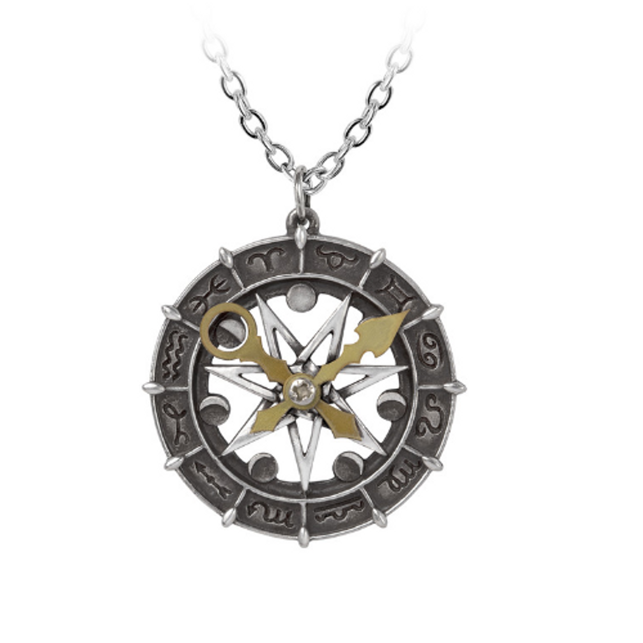 Astro-lunial Compass Pendant by Alchemy