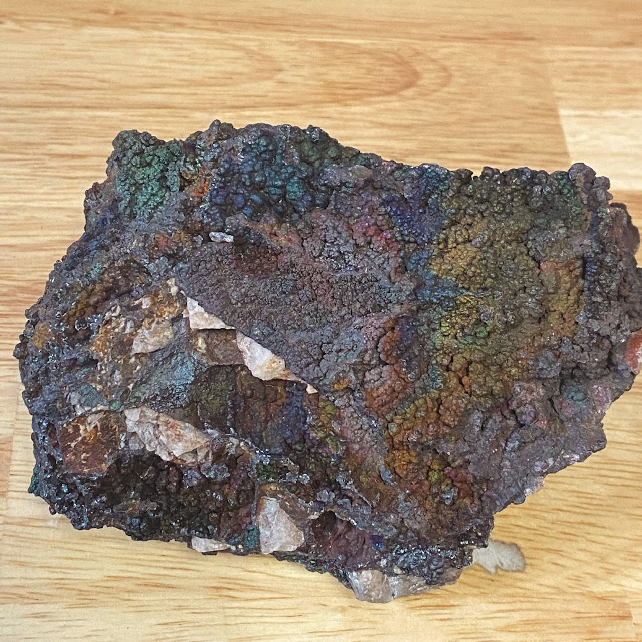 Turgite Rainbow Hematite Specimen 5" Lg