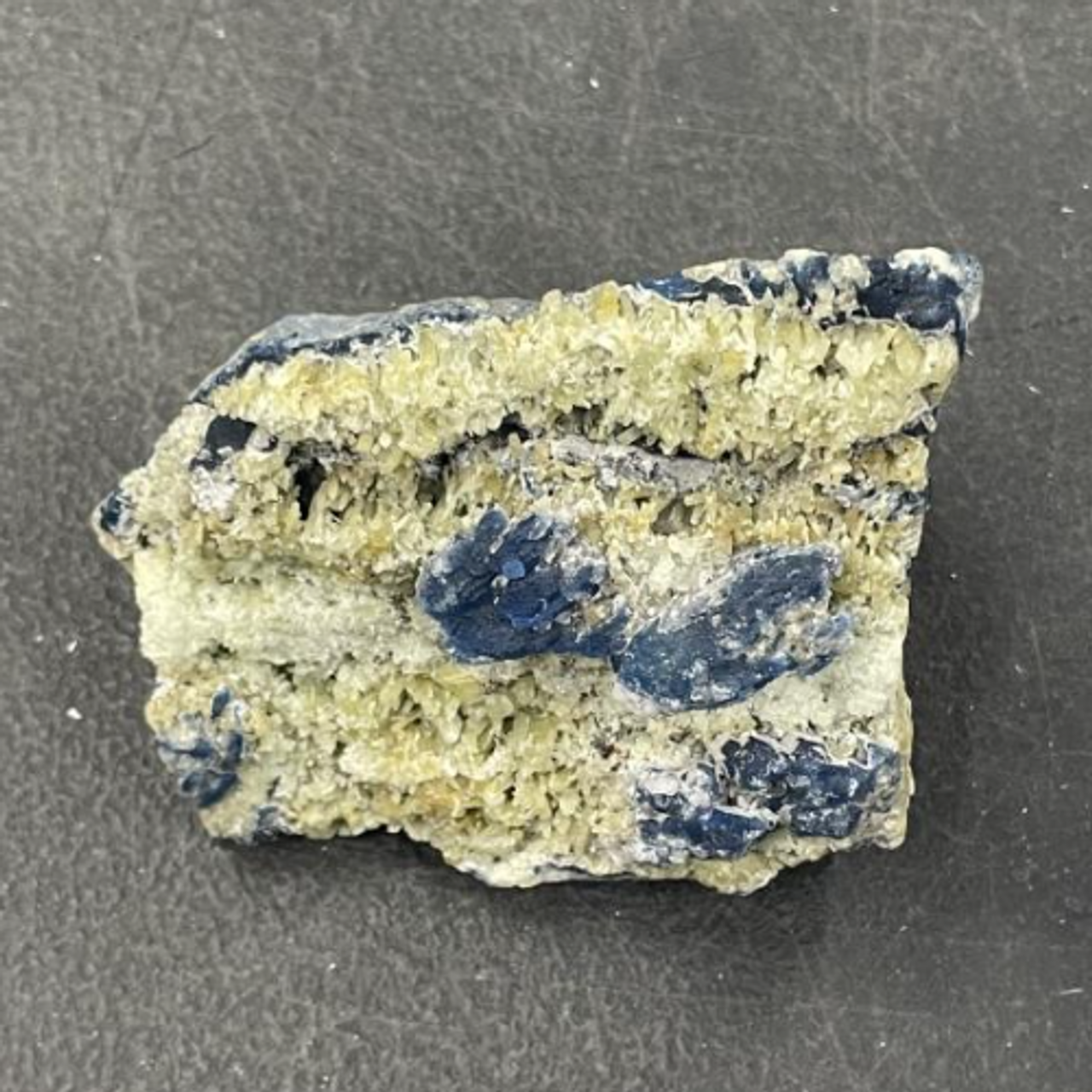 Lazurite w/ Pyrite Muscovite Calcite in Matrix Specimen