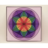 Crystal Grid - Chakra Colors 8" vinyl