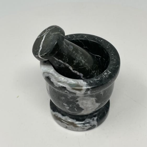 Mortar & Pestle 2.5" Mini Black Marble