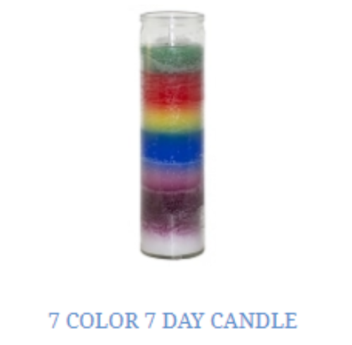 7 Day Candle  7 Colors