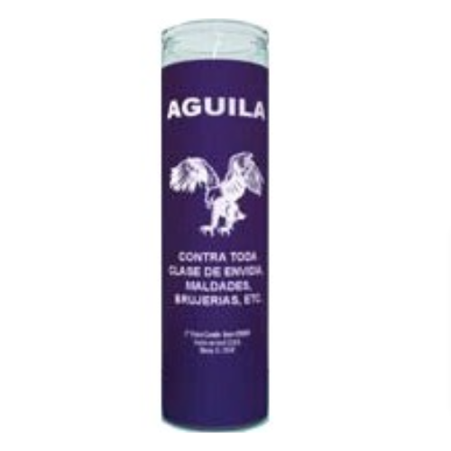 7 Day Candle Against Envy  Aguila Purple