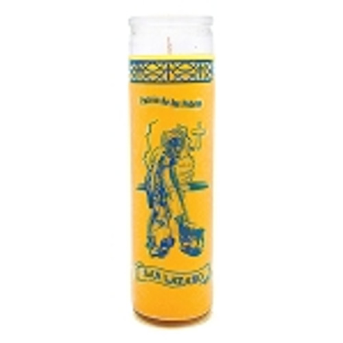 7 Day Candle St. Lazarus Yellow