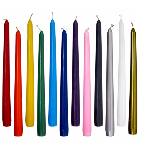 Taper Candle 12" assorted colors