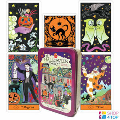 Halloween Tarot Deck In Tin