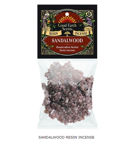 Sandalwood Resin - Good Earth Scents Resin Incense