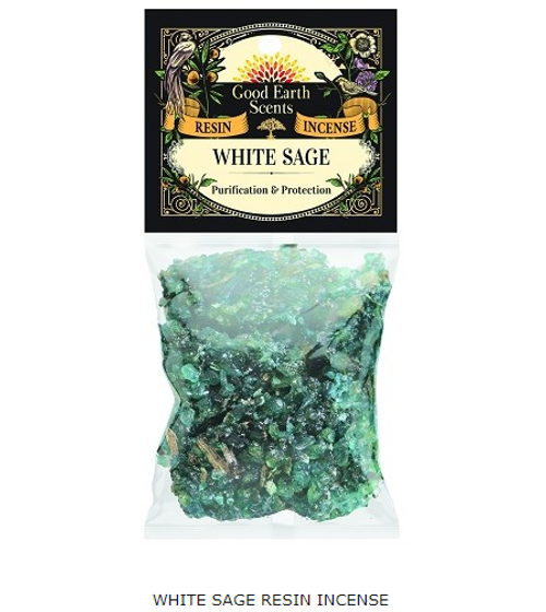 White Sage Resin - Good Earth Scents Resin Incense