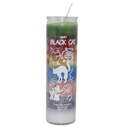 7 Day Candle Black Cat 7 Color