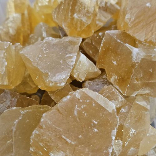 Calcite Honey Rough Stone <2"