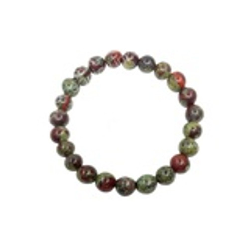 GB Bloodstone 8mm Elastic Bracelet