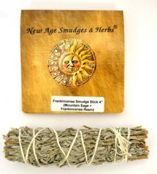 Smudge Wand - Frankincense & Mountain Sage 4"