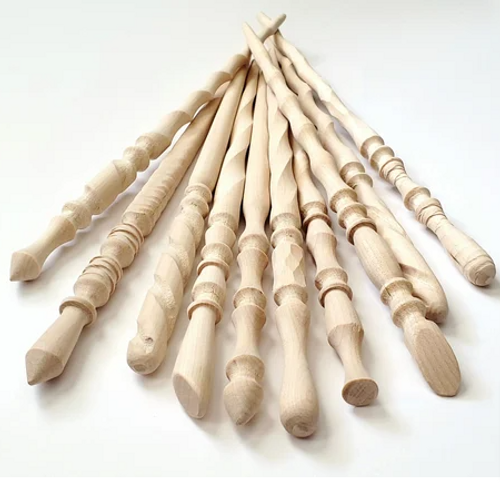Wand Wood Hand Crafted Unfinished Birch 12-14"